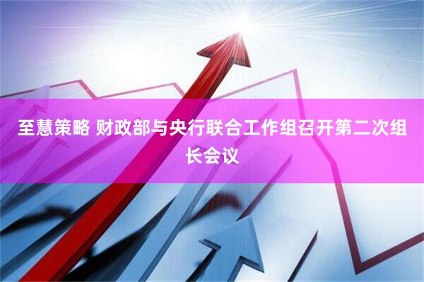 至慧策略 财政部与央行联合工作组召开第二次组长会议