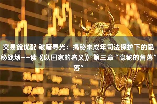 交易鑫优配 破暗寻光：揭秘未成年司法保护下的隐秘战场——读《以国家的名义》 第三章“隐秘的角落”