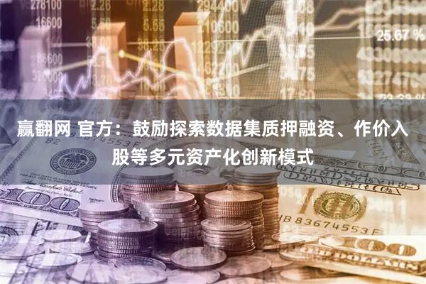 赢翻网 官方：鼓励探索数据集质押融资、作价入股等多元资产化创新模式